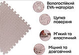 Татамі мат EasyFit SwallowTail (60х60 см) пазл хвіст ластівки бежевий, фото 3