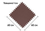 Татамі мат EasyFit SwallowTail (60х60 см) пазл хвіст ластівки коричневий, фото 4