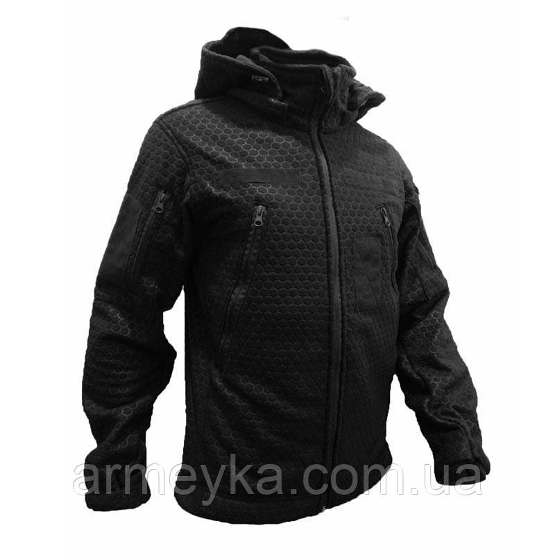 Фліс тактична кофта polar sota з капюшоном, чорний