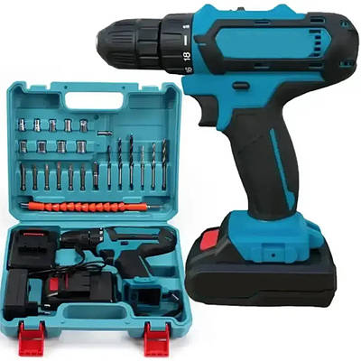 Акумуляторний шурупокрут 24V з набором інструментів 184733