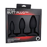 Набір анальних пробок Nexus Butt Plug Trio (м'ята упаковка!!!), фото 4