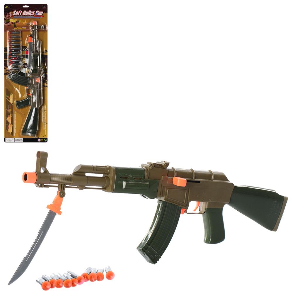 Автомат дитячий кулі-присоски, мішень, лист 558-30, фото 1