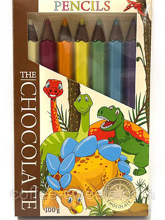 Шоколадні олівці Belgian Milk Chocolate Pencils 100 г, фото 1