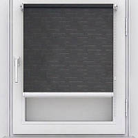 Ролета Besta  Льон Т, відкрита 40 х 185 см, Графіт (7411)