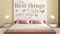 Вінілова інтер'єрна наклейка декор на стіну та шпалери «The best things» з оракала