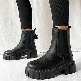 Стильна новинка зимові шкіряні челсі відмінної якості