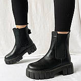Стильна новинка зимові шкіряні челсі відмінної якості, фото 2