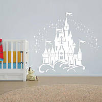 Вінілова інтер'єрна наклейка декор на стіну та шпалери «Замок на хмарах» з оракала