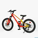 Дитячий спортивний велосипед 20" дюймів Corso «Next» NX-20315 (1) магнієва рама, Shimano Revoshift 7 швидкостей, зібраний на 75%, фото 3
