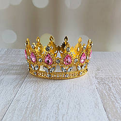 Корона на торт Рожева