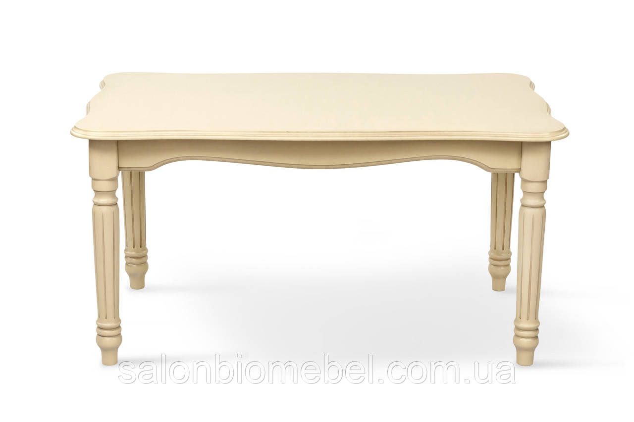 Стіл журнальний Венеціанський (слонова кістка+патина), фото 1