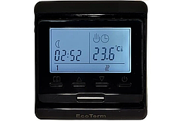 Терморегулятор EcoTerm Digital Black Регулятор температури для теплої підлоги Механічний терморегулятор