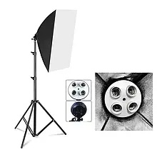 Постійне студійне світло 50/70 на 4 лампи на стійці SoftBox