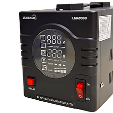 Стабілізатор напруги релейний однофазний Lemanso 1000VA 800Вт 170-270В LM40300, фото 6