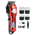 Машинка для стрижки RAF R.4022 на 4 насадки Червоний, фото 2