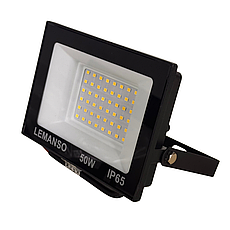 Прожектор LED 50W 6500K IP65 3000LM LEMANSO "Посейдон" чорний/ LMP73-50, фото 6