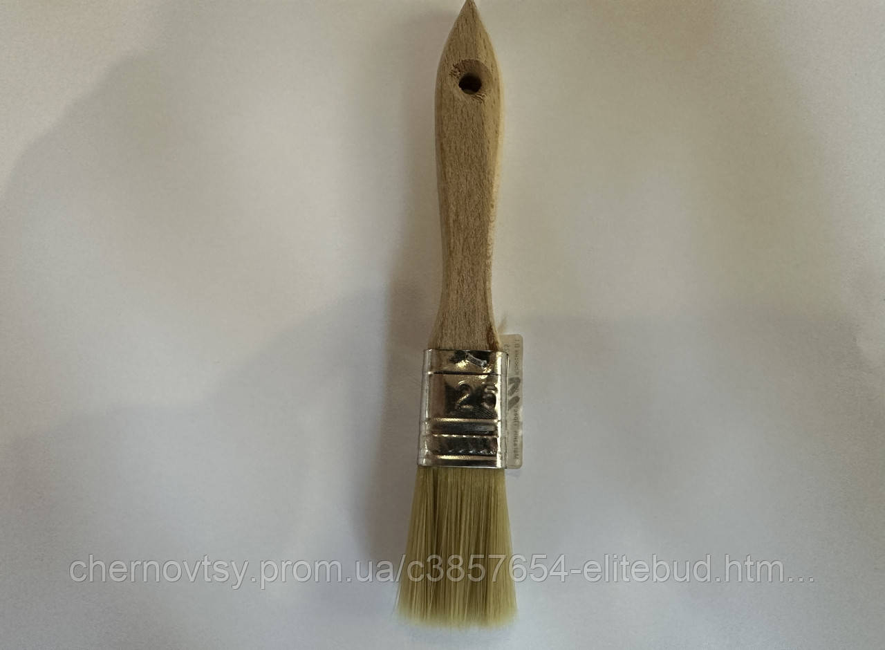 Щітка малярна Нейлон дерев'яна ручка, фото 1