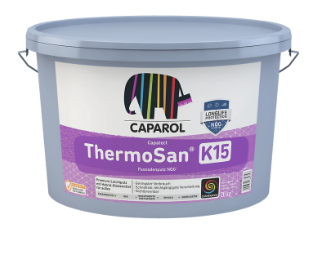 Штукатурка фасадна силіконова Caparol ThermoSan Fassadenputz NQG K15 База біла 20кг, фото 1