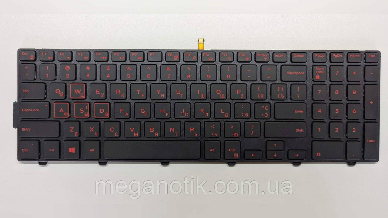 Клавіатура для Dell Inspiron 15-3578 червоний, фото 1