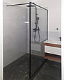 Душові перегородки зі скла 900х2000 з прямокутною штангою, фото 2