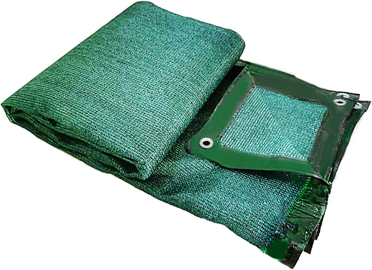 Затінювальна сітка з кільцями 4х4 (80%). Посилений край. (Захисна сітка)., фото 1