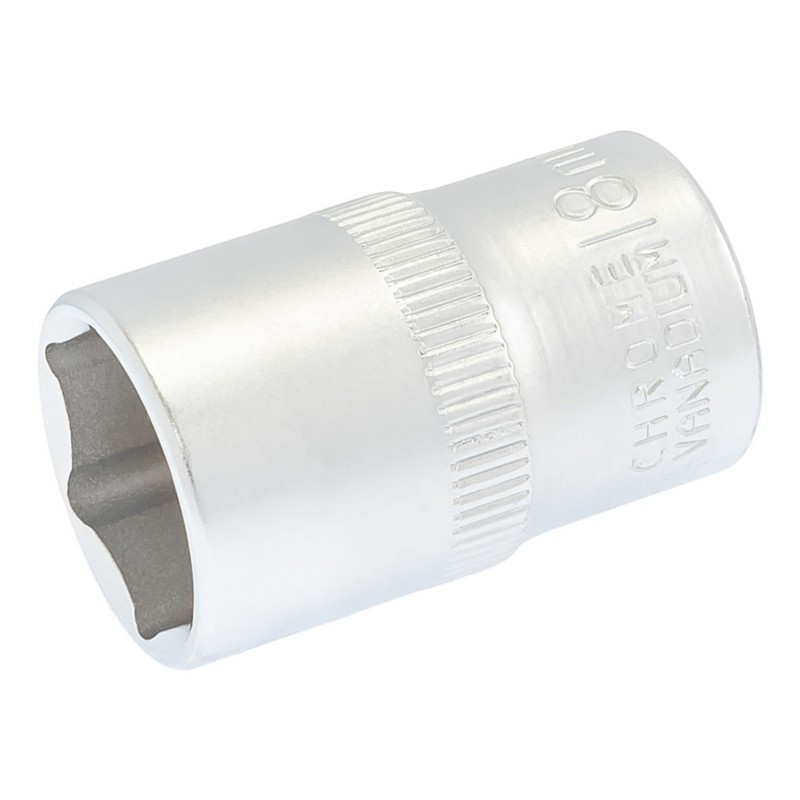 Насадка торцева 6-гранна MASTERTOOL 1/2" 18 мм CRV 78-0018