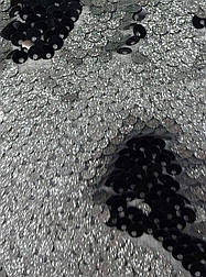 Паєтка Двостороння Червоний Срібло