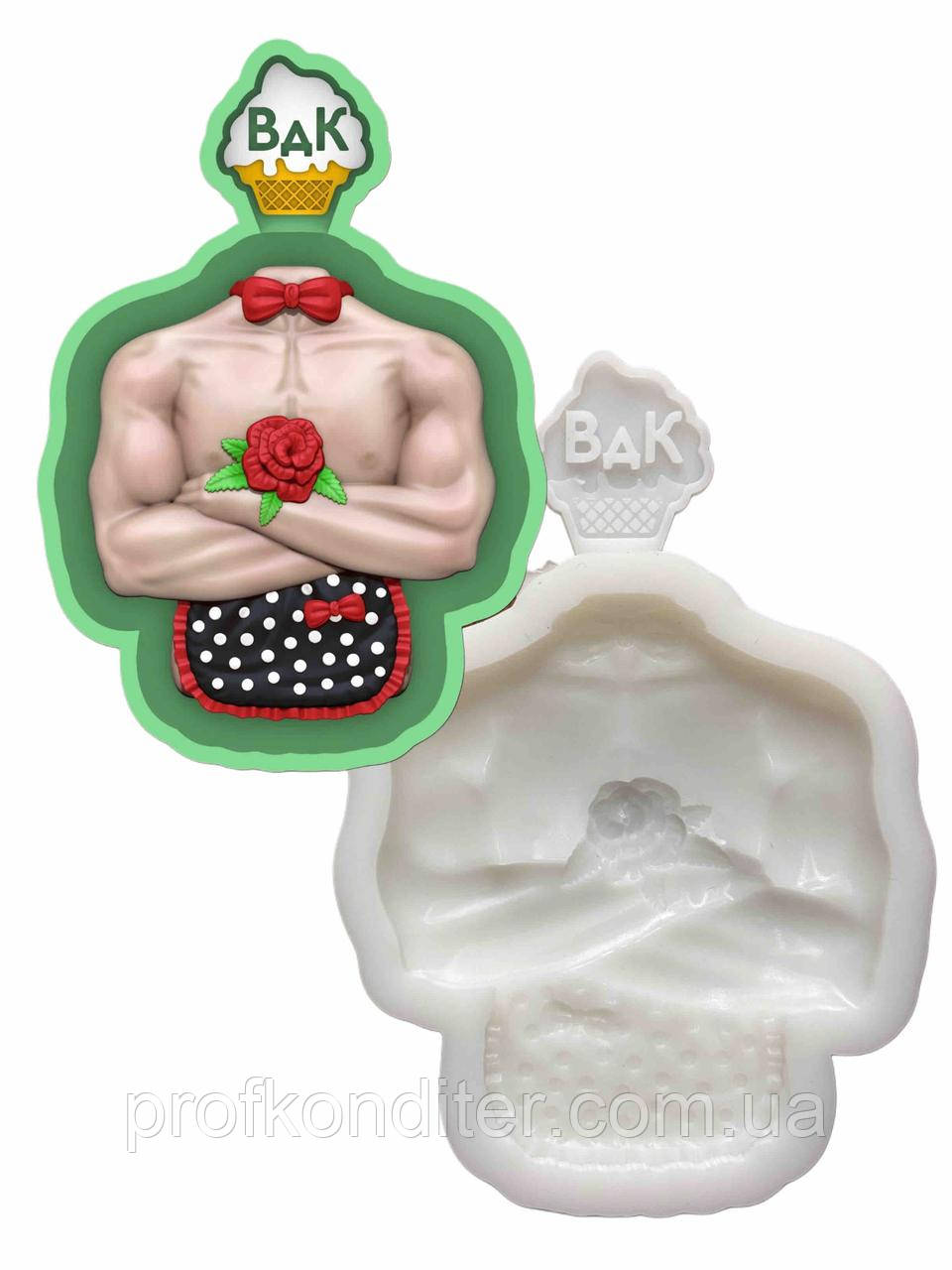 Ексклюзив! Силіконовий молд для ГІПСУ та ін "Стриптизер у фартушці", фото 1