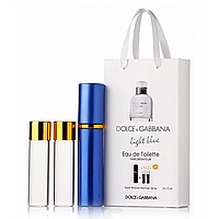 Парфуми чоловічі Dolce&Gabbana Light Blue Pour Homme в подарунковій упаковці 3х15 мл