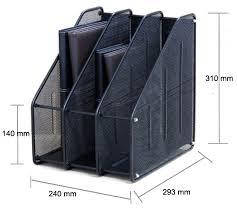 Лоток для документів Deli 9197, вертикальний, чорний, на 3 відділення, металевий, без передньої стінки, фото 2