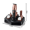 Акумуляторна машинка для стриження з насадками RAF R.4021, фото 4