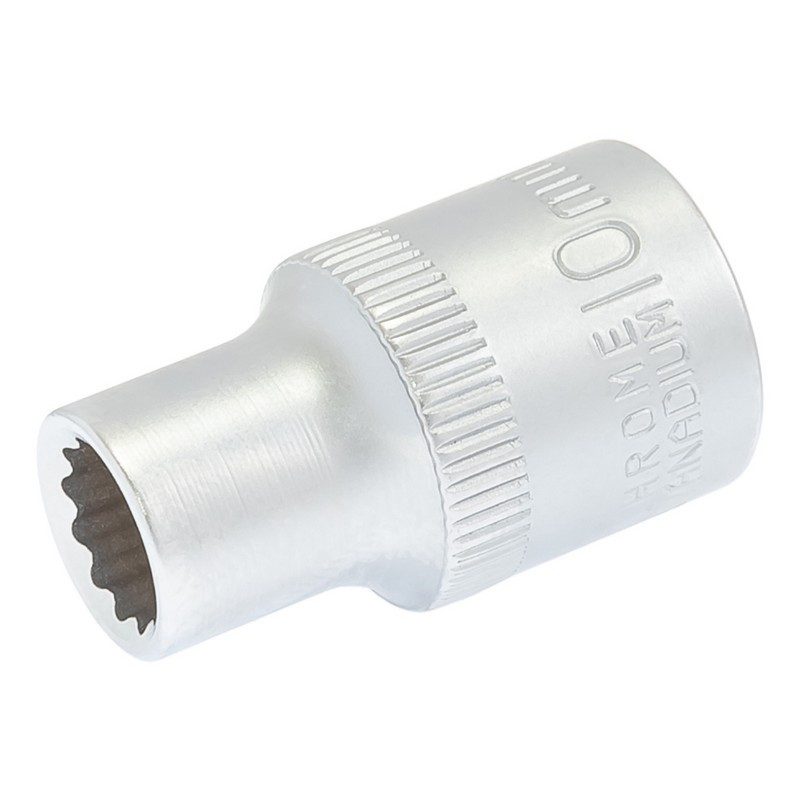 Головка торцева MASTERTOOL 12-гранна 1⁄2" 10 мм L 40 мм CrV 78-0610, фото 1