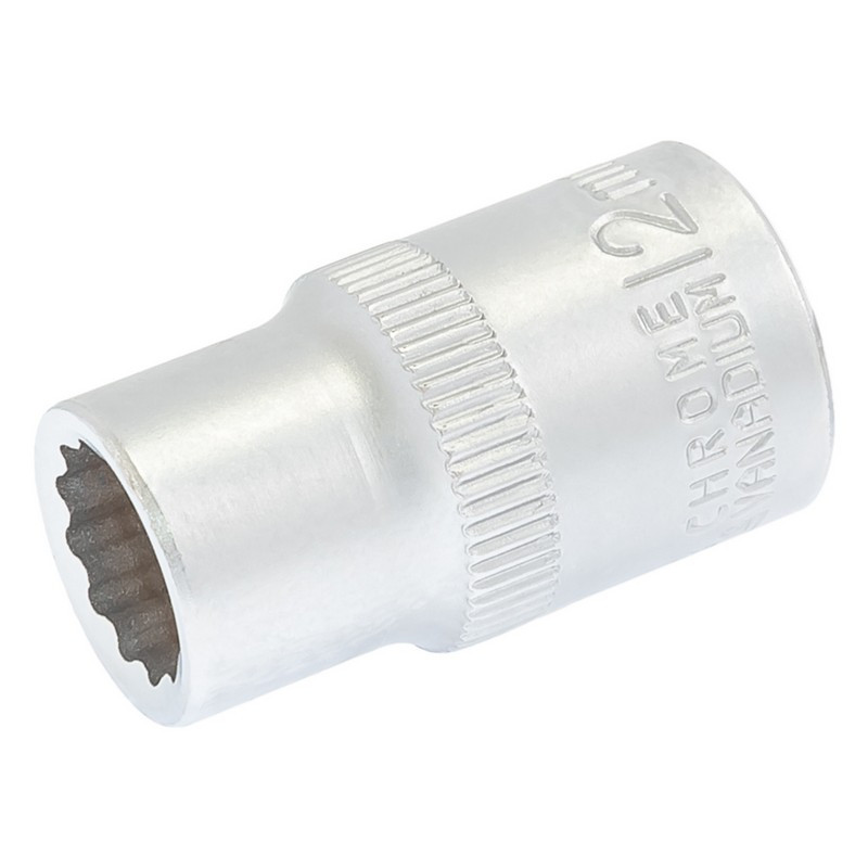 Головка торцева MASTERTOOL 12-гранна 1⁄2" 12 мм L 40 мм CrV 78-0612, фото 1