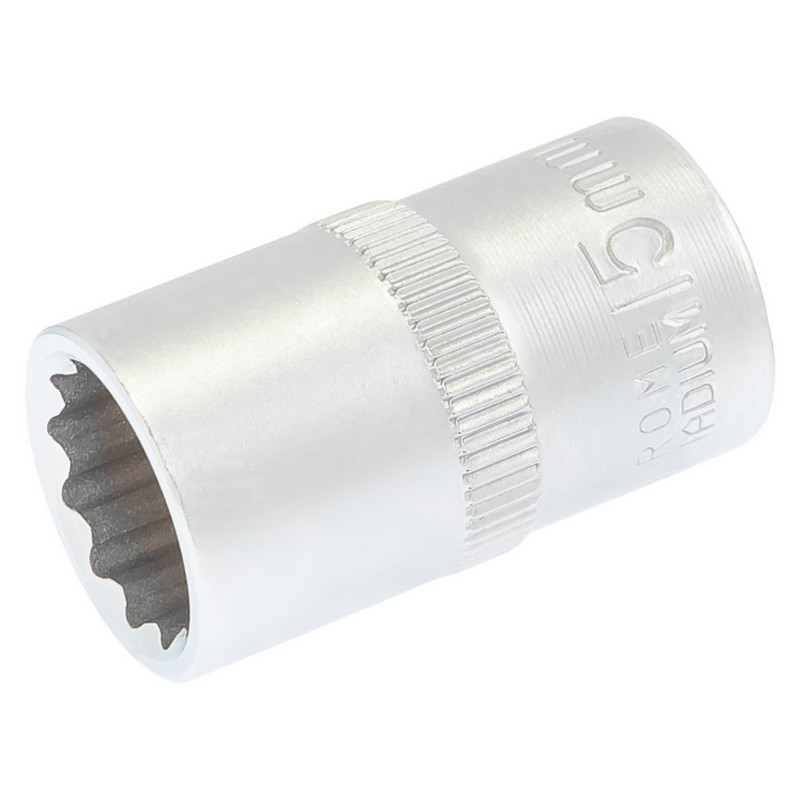 Головка торцева MASTERTOOL 12-гранна 1⁄2" 15 мм L 40 мм CrV 78-0615, фото 1