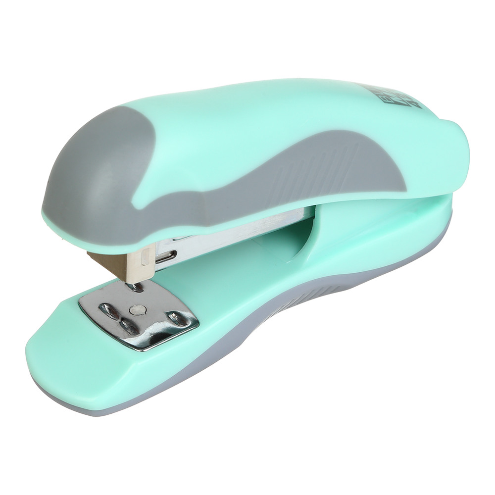 Степлер пластиковий, PASTEL, 20арк., (скоби №24, 26), 111х62х32 мм, м'ятний, фото 1
