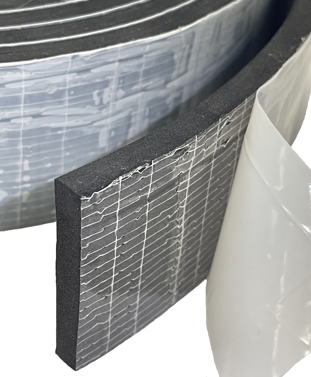 Cинтетичний каучук 3мм самоклеючий, 15мм × 5м, чорний, EPDM, фото 1