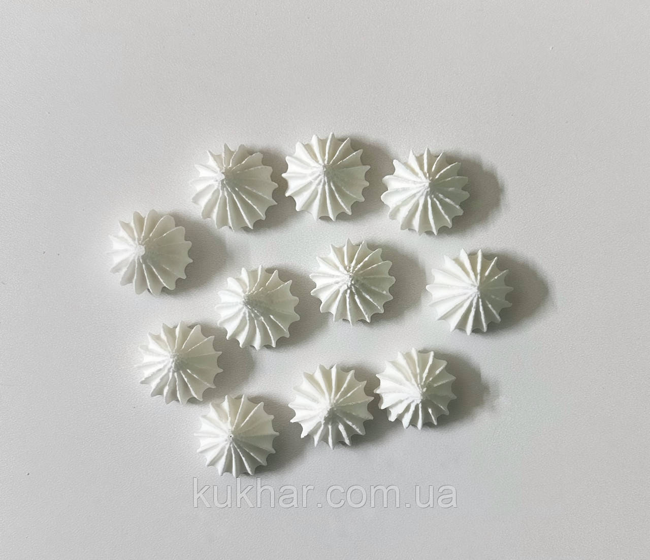 Прикраси на торт "безе"  Біле (уп. 11шт), фото 1
