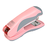 Степлер пластиковий, PASTEL, 20 л., (скоби №24, 26), 111х62х32 мм, рожевий, фото 2