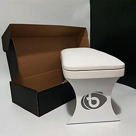 Підставка для рук, підлокітник на металевих фігурних ніжках, м'який для манікюру LOFT XL Білий(White)