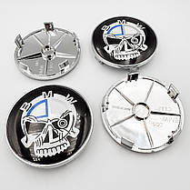 Комплект ковпачків (заглушок) в литі диски BMW (БМВ) Skull 68 мм (36 13 6 783 536) - комплект 4 штуки, фото 4
