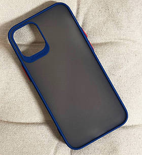 Чохол для iPhone 12 mini (5.4") — Goospery Matte Case, Blue (Камера відкрита)