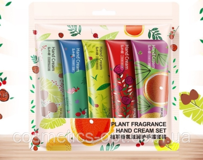 Набір кремів для рук BIOAQUA PLANT FRAGRANCE HAND CREAM SET (5*30 g)