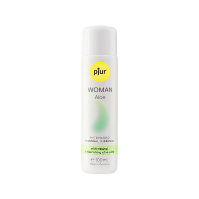Лубрикант на водній основі pjur Woman Aloe 100 мл з екстрактом алое, зволожувальний, без парабенів