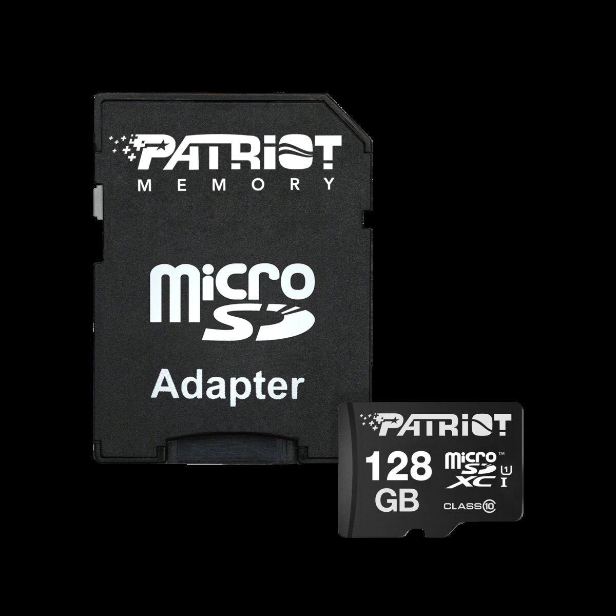 Карта пам'яті microSDXC (UHS-1) Patriot LX Series 128Gb class 10 (adapter SD) (PSF128GMCSDXC10)