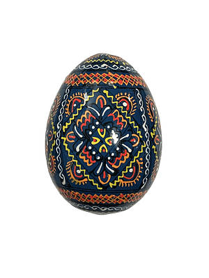 Писанка дерев'яна, синя