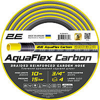 Садовий шланг для поливу 10 м 2E AquaFlex Carbon 3/4" (SHiz16187)