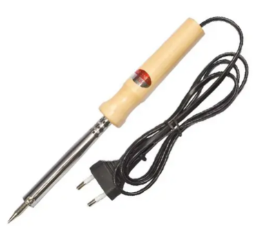 Паяльник з дерев'яною ручкою WD-25W, 220V, жало B1, фото 1