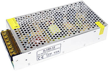 12V 15A S-180-12 Блок живлення адаптер Метал