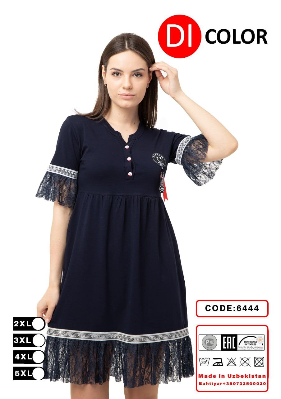 Жіноче плаття трикотаж, Узбекистан бавовна, розміри 2Xl-5xl. колір вказаний на картинці, фото 1