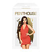 Мінісукня з відкритою спиною та стрингами Penthouse — Earth-Shaker Red M/L, фото 4
